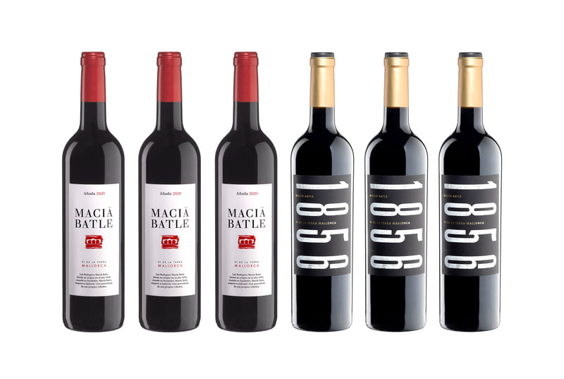 Pack de 3+3 botellas de vino tinto Macià Batle añadas 2019 y 2021