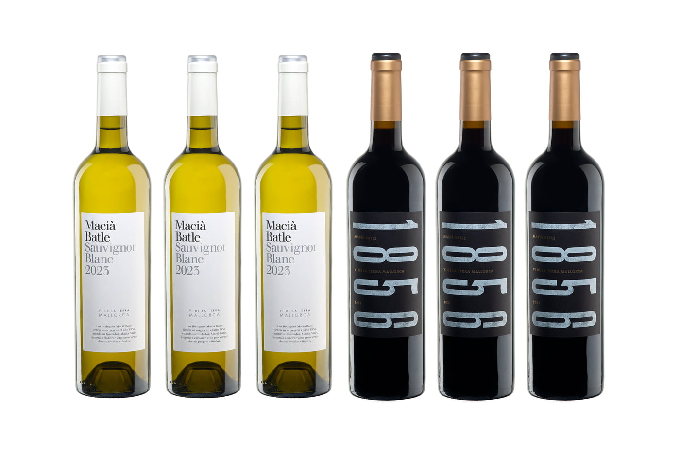 Pack de 3+3 botellas de vino tinto Macià Batle añadas 2019 y 2021 Pack de 3+3 botellas de vino tinto Macià Batle añadas 2019 y 2021
