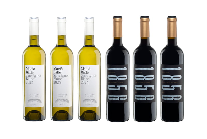 Pack de 3+3 botellas de vino tinto Macià Batle añadas 2019 y 2021